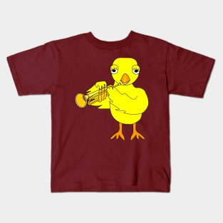 Trumpet Chick Kids T-Shirt